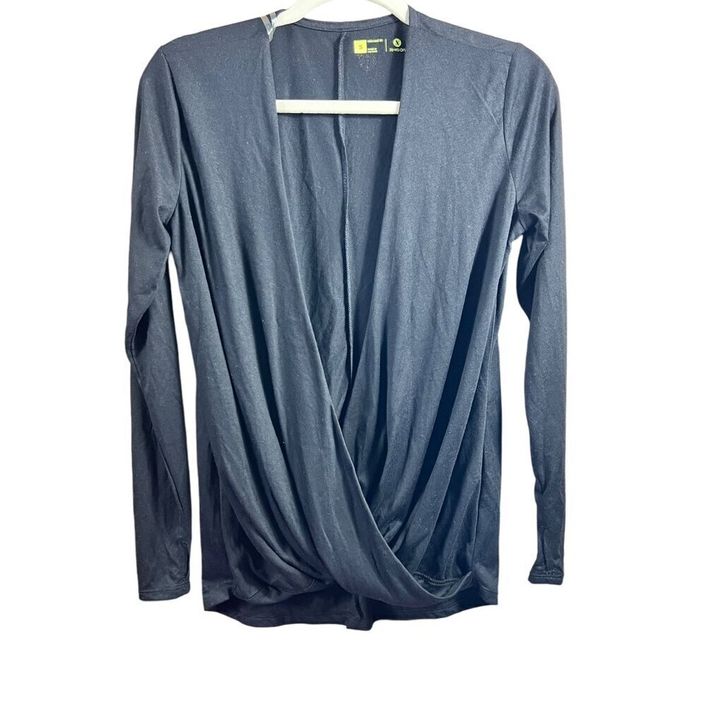 Xersion Women's Black Relaxed Fit Long Sleeve Top